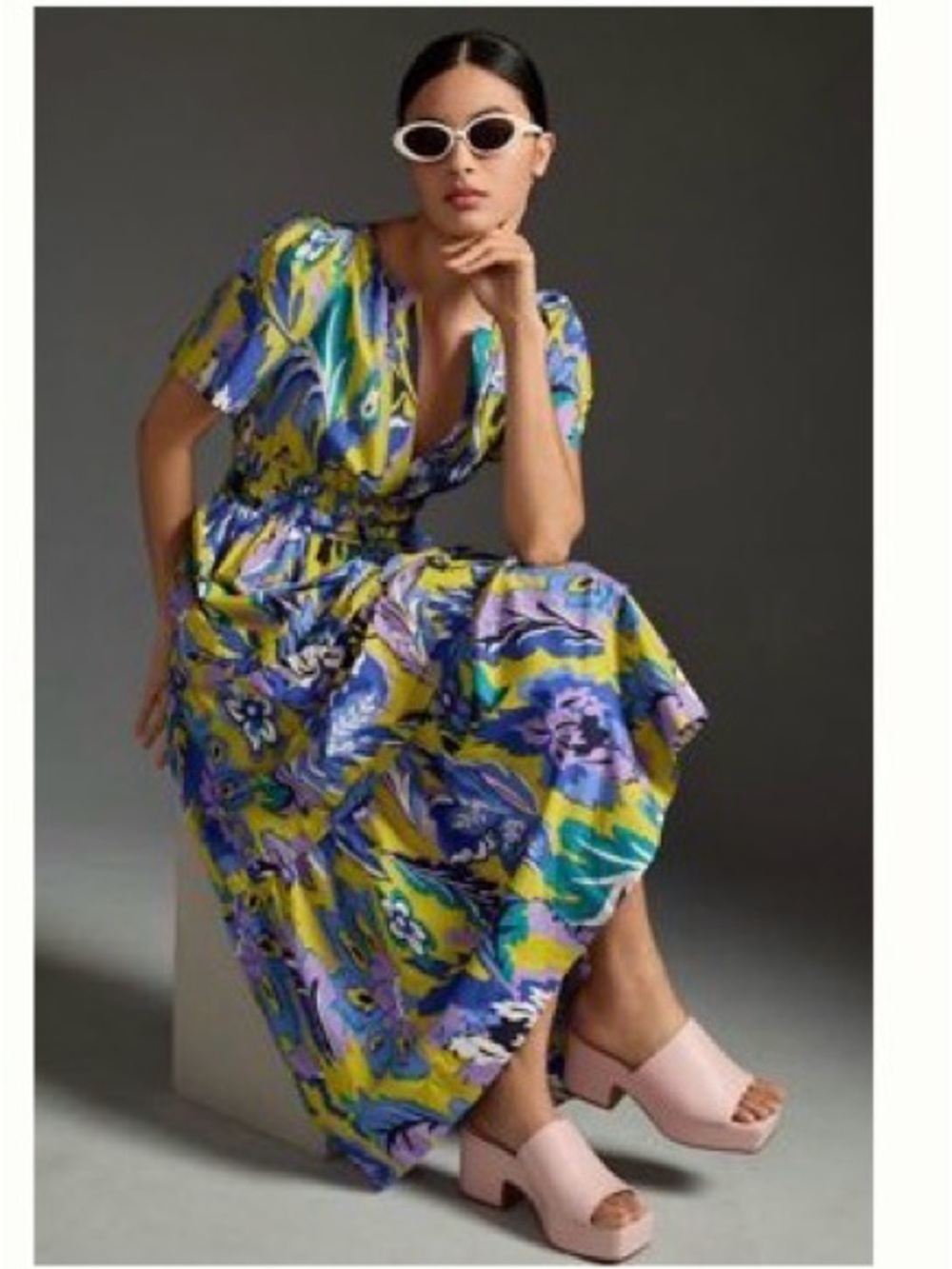 Anthropologie The Somerset Maxi Dress – Bold Floral